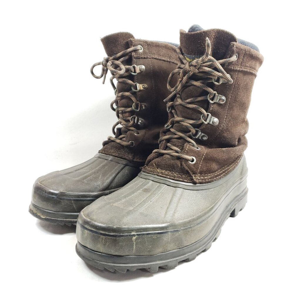 Guide Gear Men's Size 9 Brown Rubber Boots Thinsulate Liner